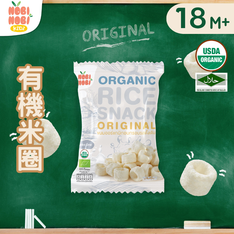 NOBI NOBI 有機米圈(椰子味) 40g(適合18個月以上)_NB013
